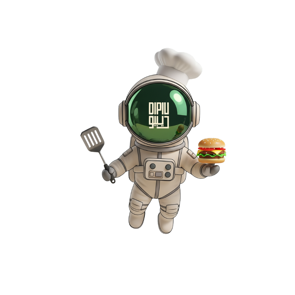 DIPU mascot - astronaut chef
